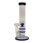 12" Blue Glass Water Pipe