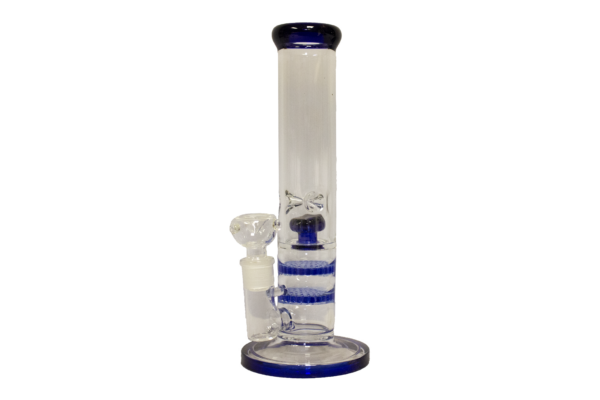 12" Blue Glass Water Pipe