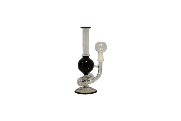 8" Black Glass Water Pipe