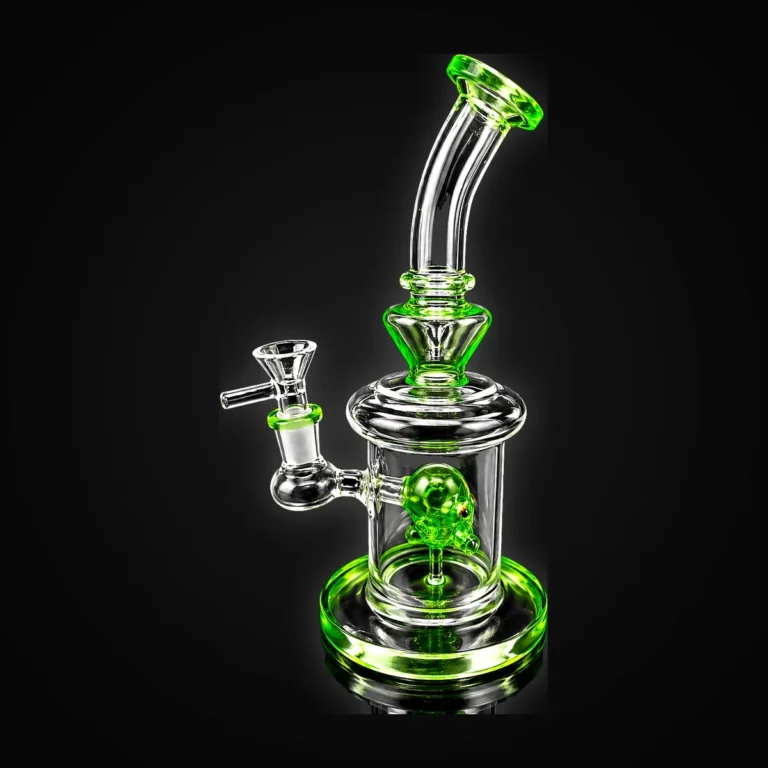 9.5" Bent Neck Water Pipe with Alien Head Asst.