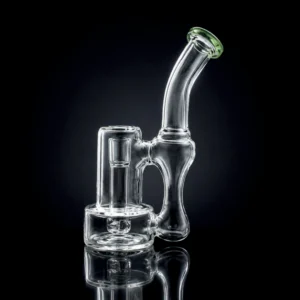 Waterpipe - 7in - Recycler - Tip Loop Perc - Asst. Color Accents