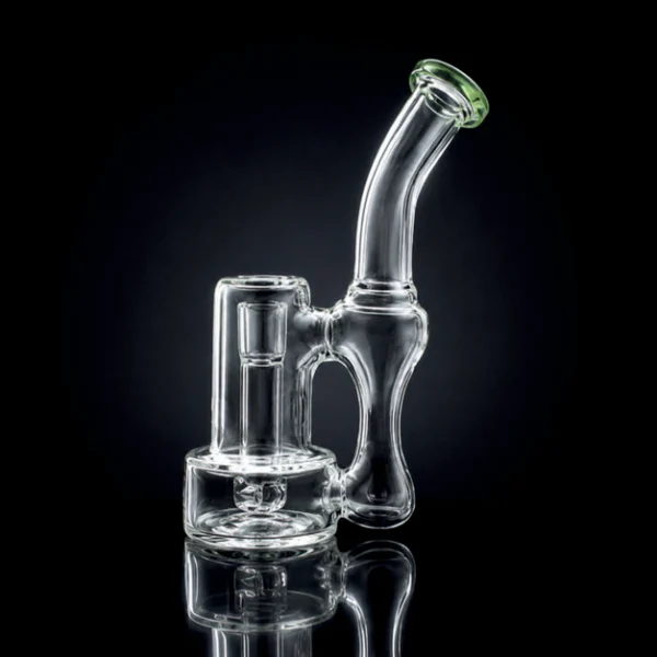 Waterpipe - 7in - Recycler - Tip Loop Perc - Asst. Color Accents