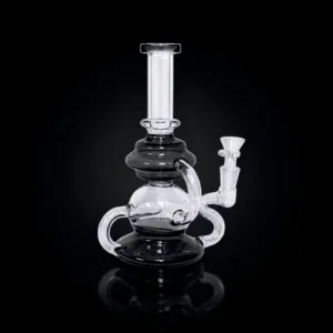 Waterpipe - 20in - Tube Shift - Double Loop Recycler - Asst. Color Accents *****CHECK PICTURE