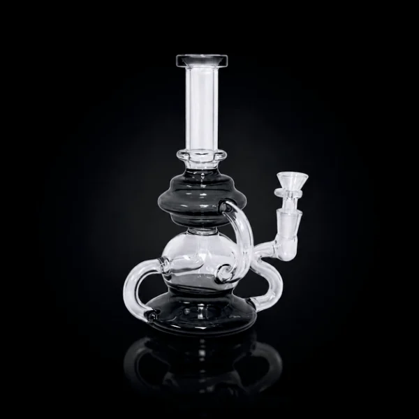 Waterpipe - 20in - Tube Shift - Double Loop Recycler - Asst. Color Accents *****CHECK PICTURE