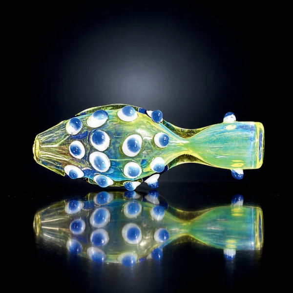 Glass Chillum - Fish Shape - Assorted Colors