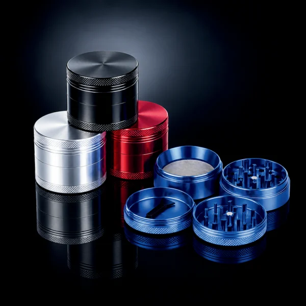 2" Aluminum Solid Color Grinder 4 part