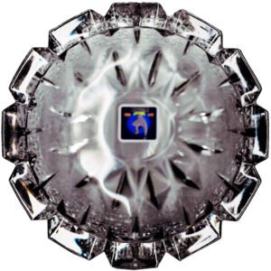 GLASS ASH TRAY 6 ROUND