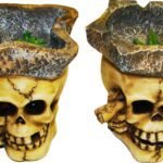 4 SKULL ASH TRAYS 2/A