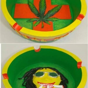 4-Inch Leaf Design Poly Ashtray