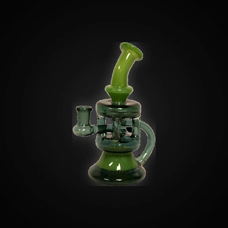 8" Green Recycler Water Pipe