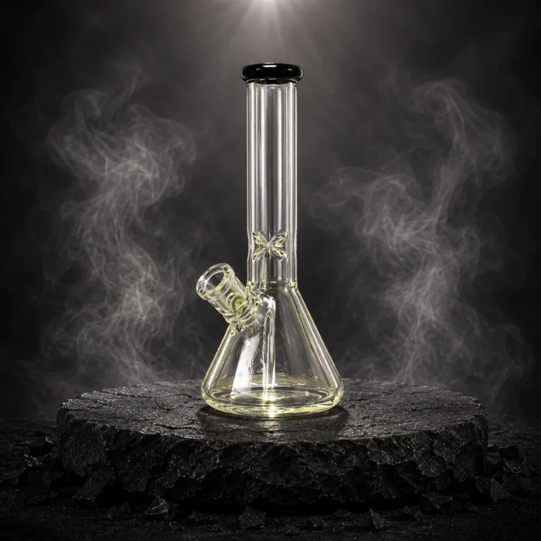 10" Glass Beaker Black