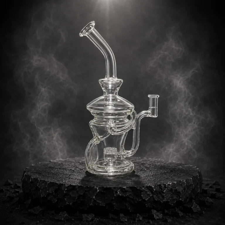 10" Bent Neck Recycler Water Pipe