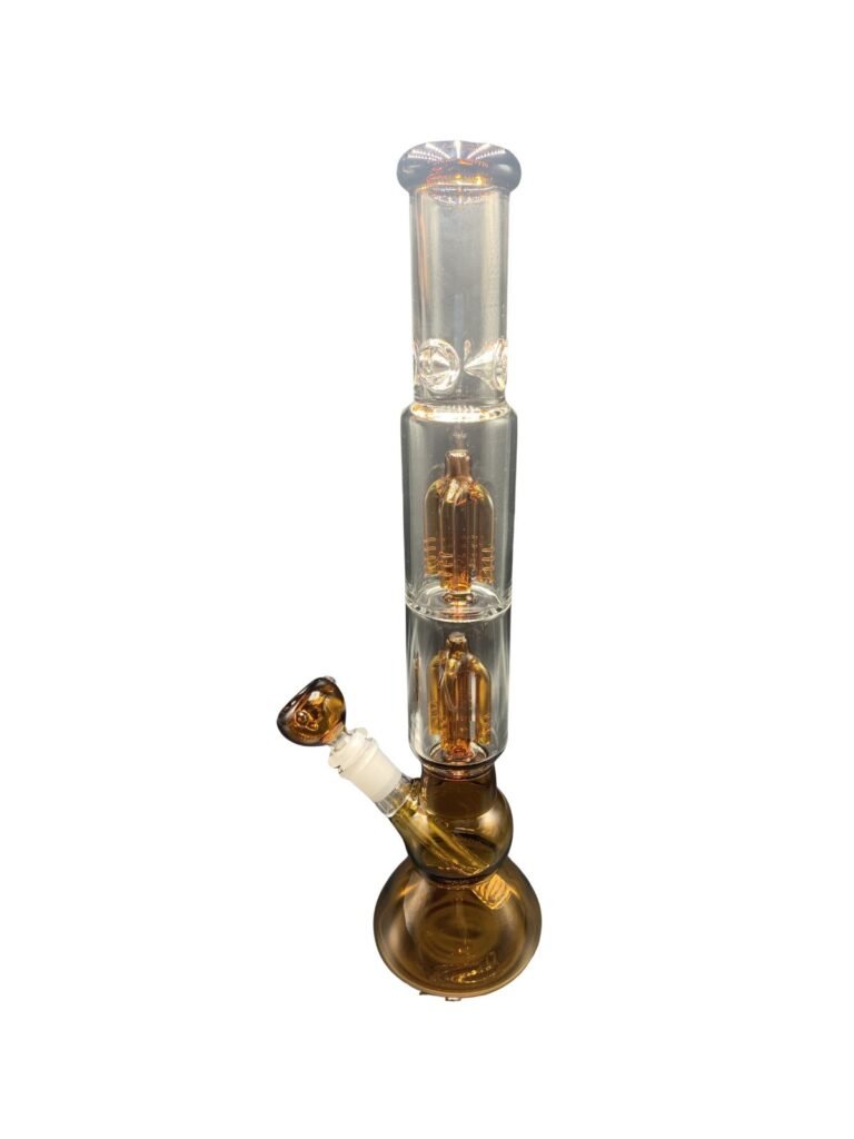 14.5" Clear Water Pipe with Double Perk