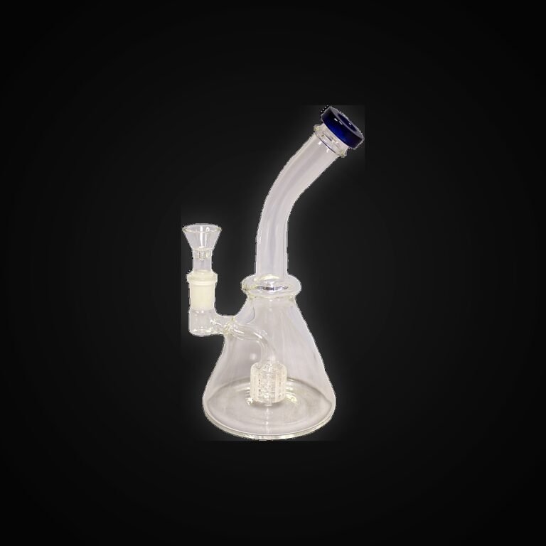 9" Disc Perc Bent Neck Water Pipe