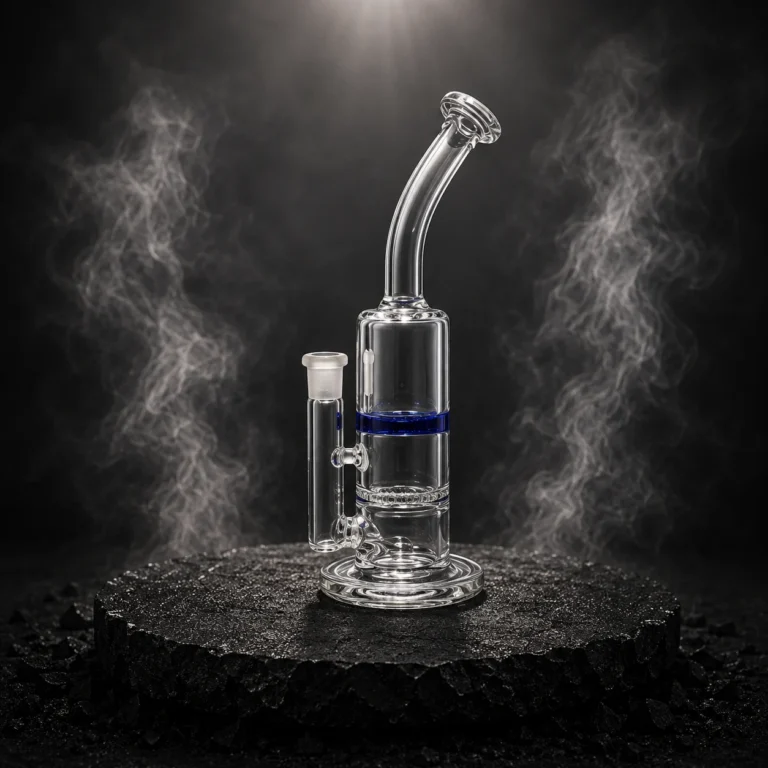 11" Double H/C Bent Neck Water Pipe