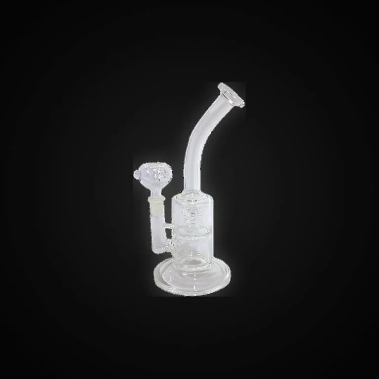 8" Bent Neck Matrix Perc Water Pipe with Bowl