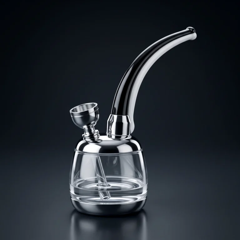 Waterpipe - ??in - Chrome Barrel Bubbler
