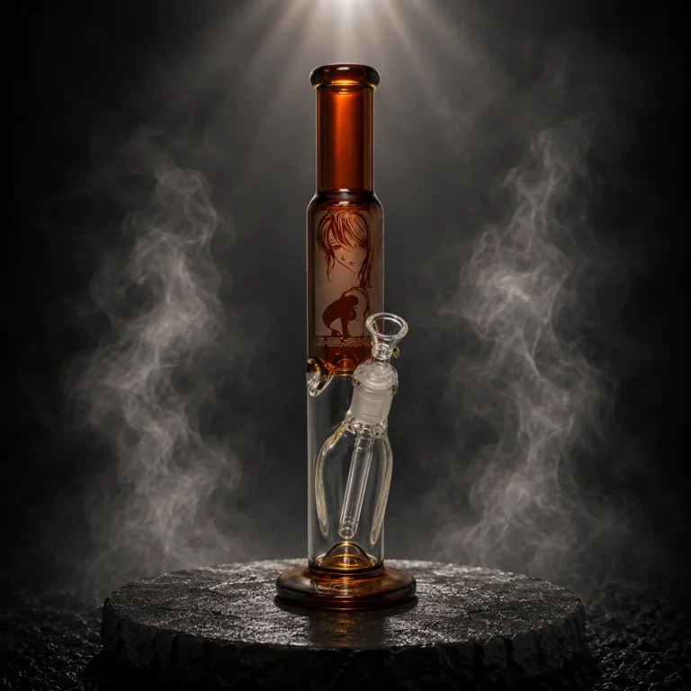 14" Etched Character Water Pipe