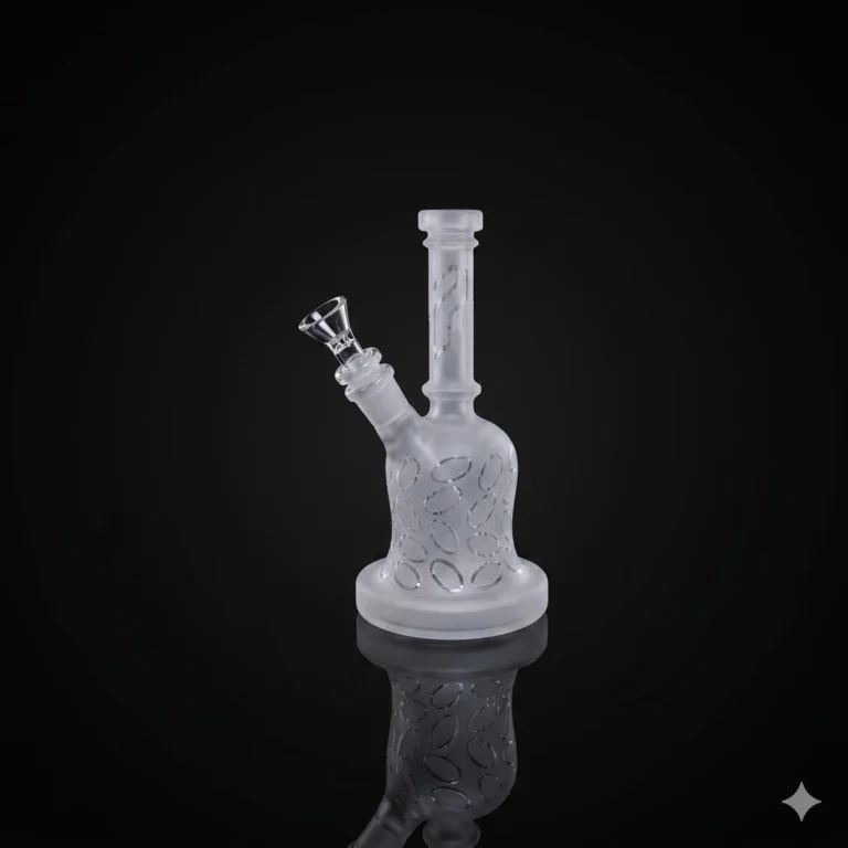 6.5" Frosted Straight Water Pipe