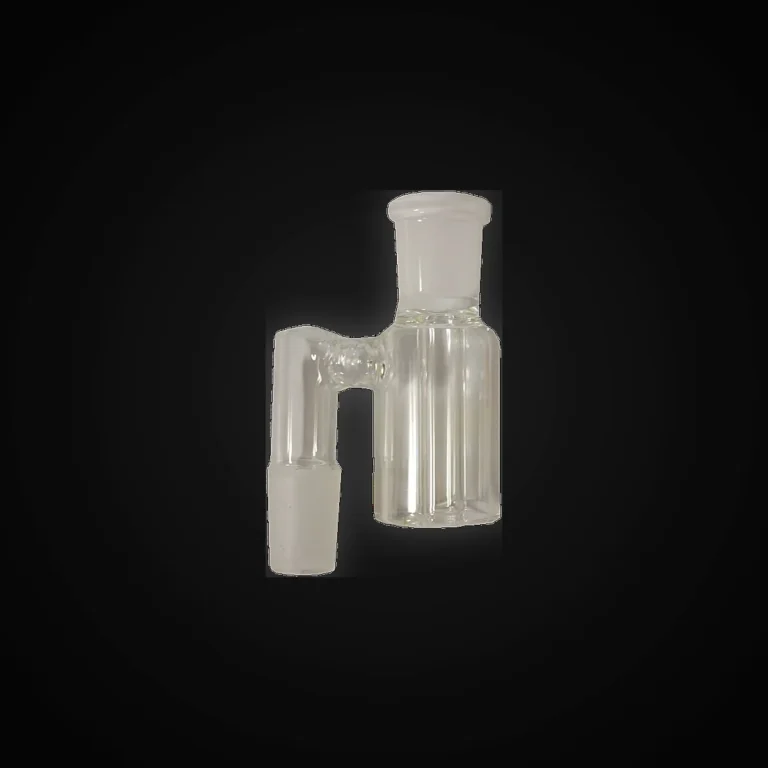 18MM 90° GLASS ASH RECLAIM  CLEAR