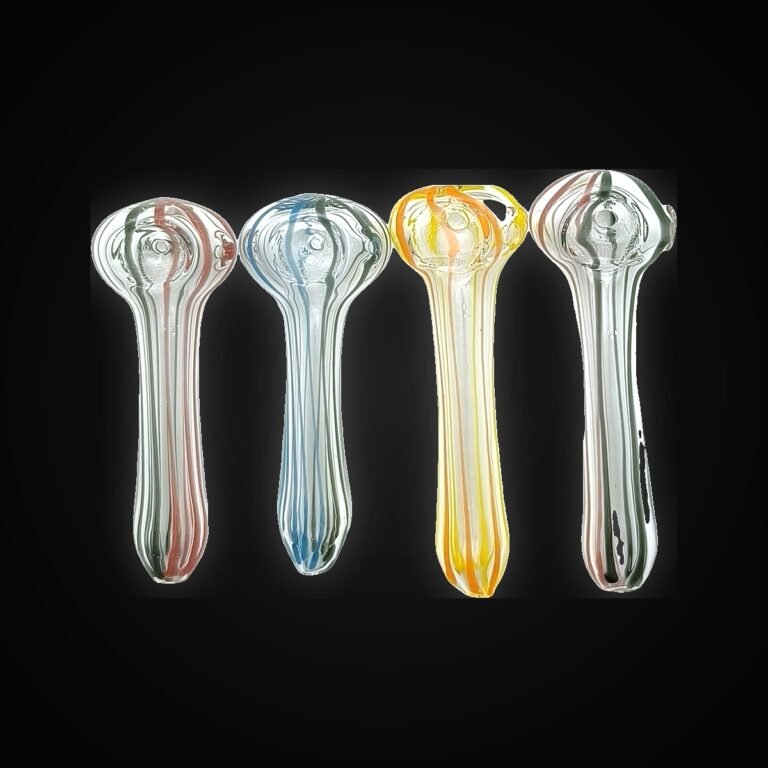 3" Peanut Glass Hand Pipe 4 INNER/4 ASST