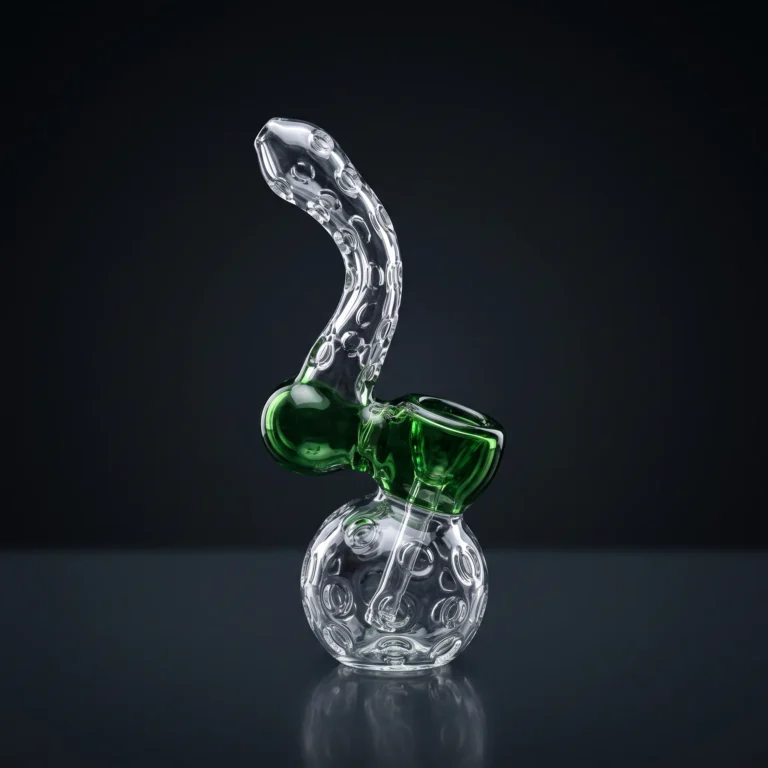 Diamond Bubbler  6" Blue/Green