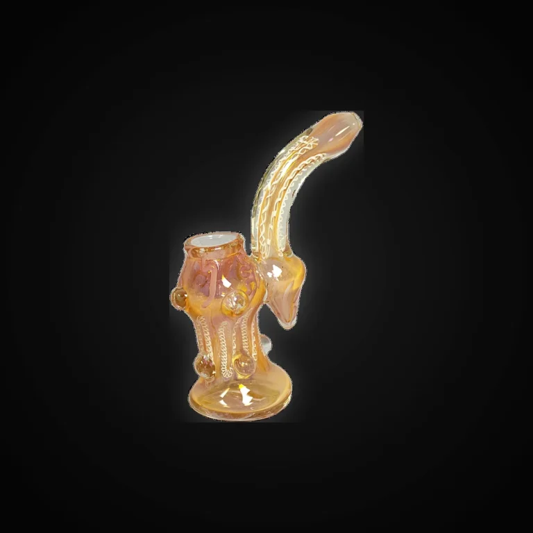 GOLD FUMED HEAVY MARBLE BUBBLER