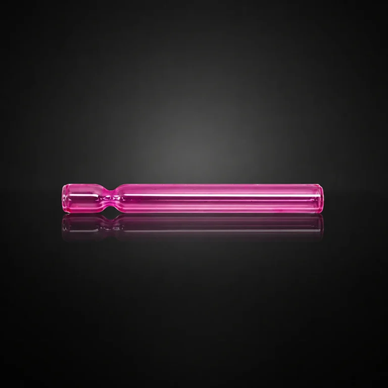 3' Pink Glass One Hitter