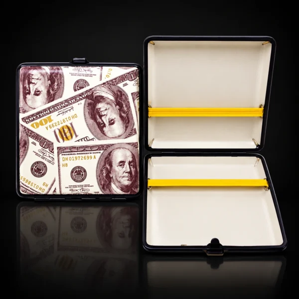 CIGARETTE CASE MTL DOLLAR SIGN