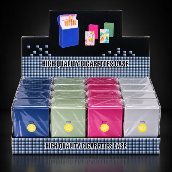 Cig Case Plastic 4 Asst (100 Size)