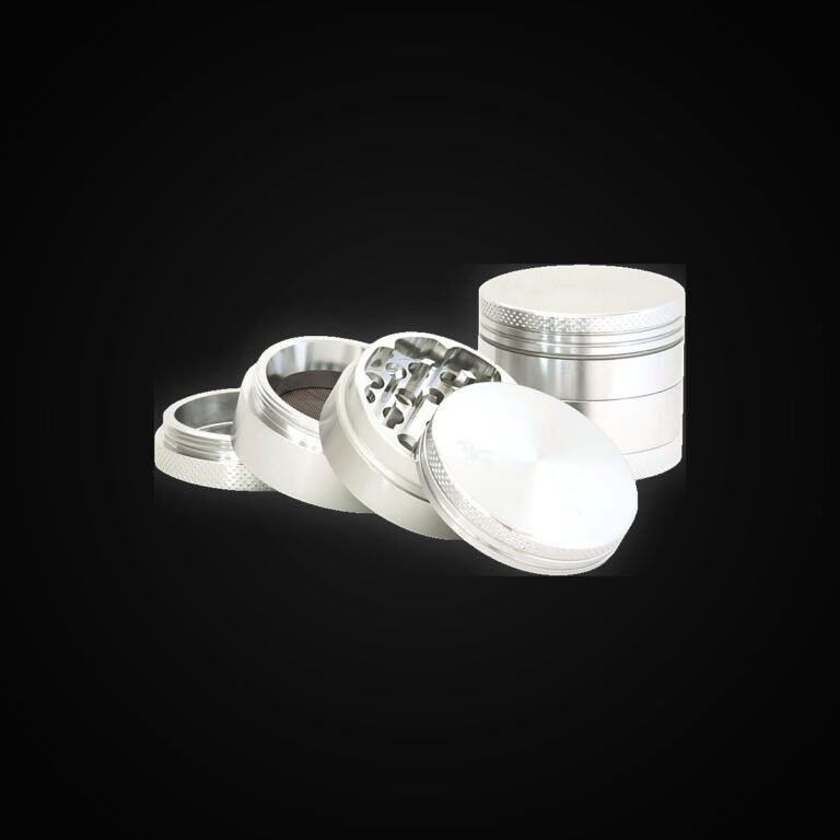 1.75" 4 Part Silver Aluminum Grinder -SKU:D0005