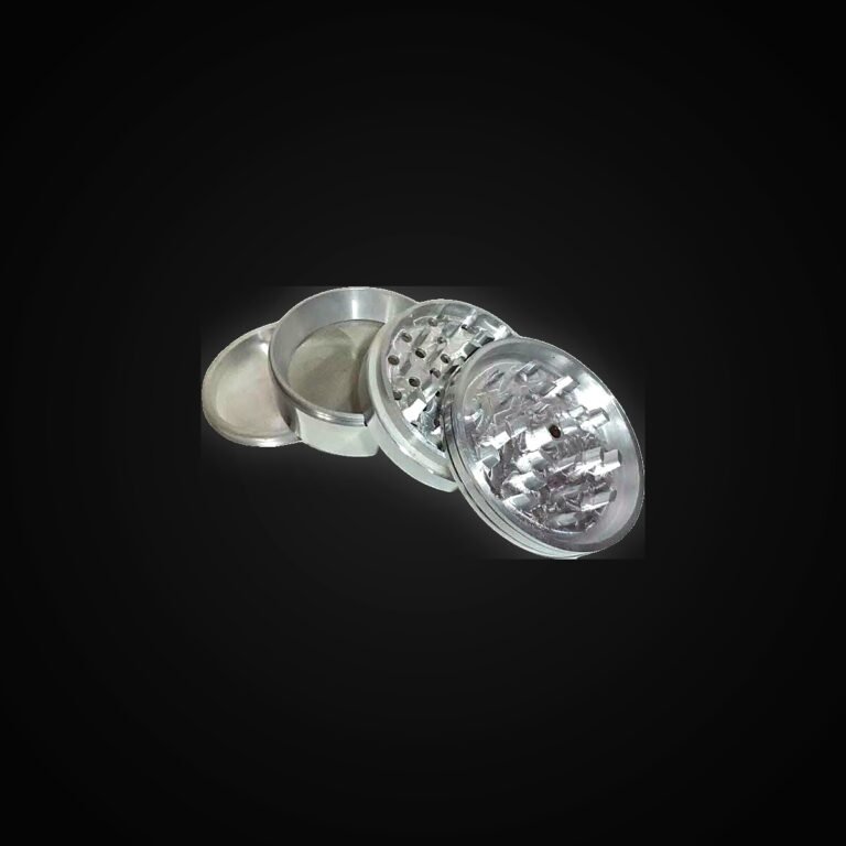 4-Piece Silver Aluminum Grinders - 4" -SKU:D0015