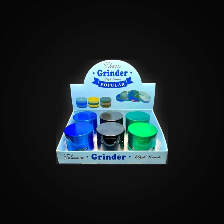 4 Part HEAVY Grinder 63MM with window, teeth, removable screen