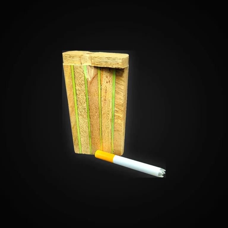 Wooden Dugout with One Hitter with Teeth