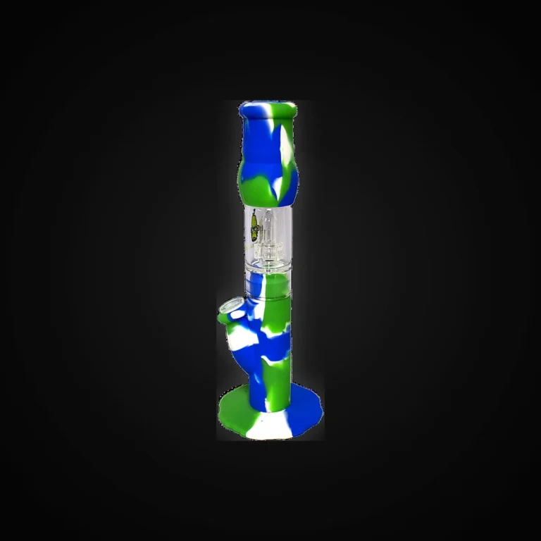 Silicone Water Pipe with Glass Perk