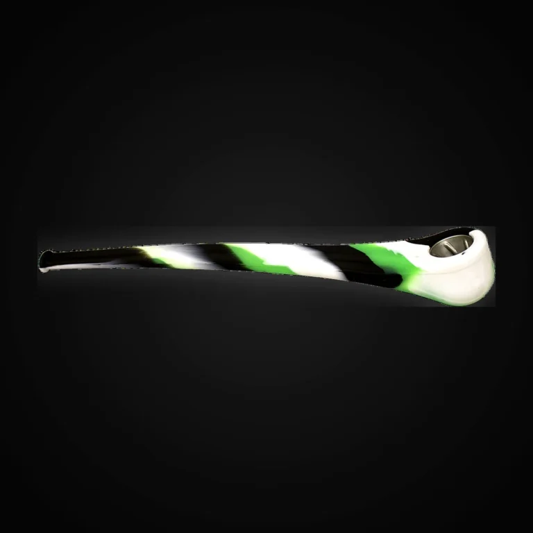9" Silicone Gandolf Pipe with Metal Bowl