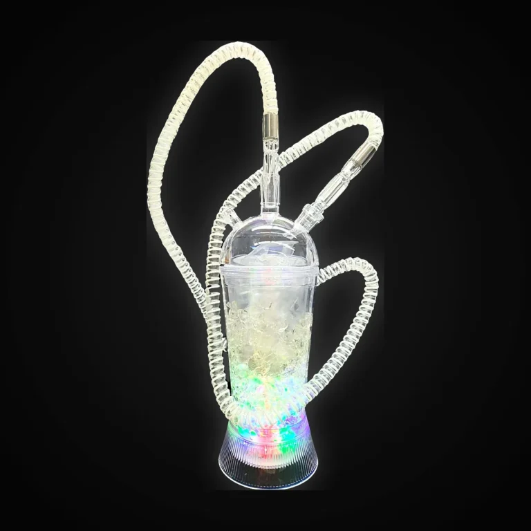 13" LED 1 HOSE HOOKAH WITH CASE