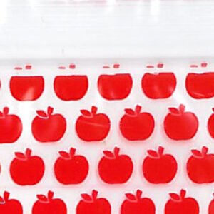 1 1/4x1 1/4 apple design BAGGIE
