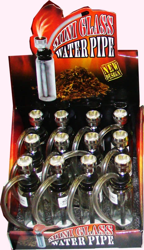 MINI W/PIPE DISPLAY CLEAR -SKU:P210