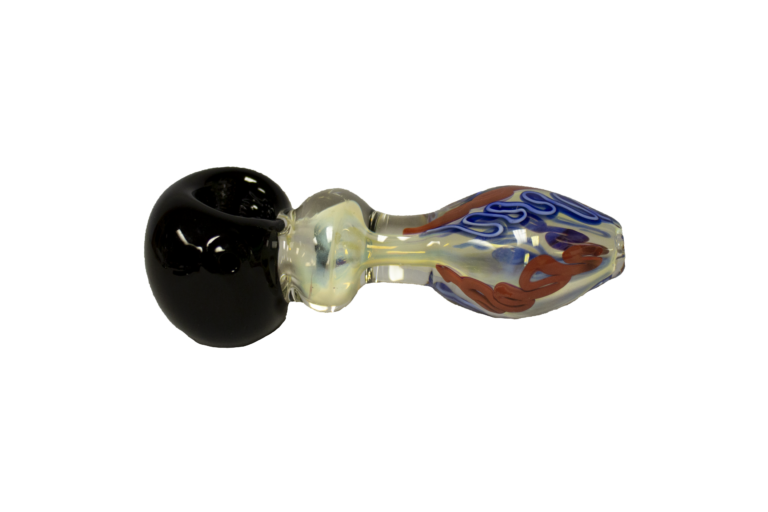 5" Black Fumed Twist Hand Pipe -SKU:C0126