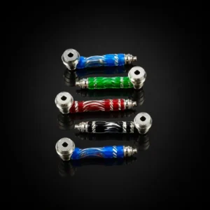 Diamond Cut Metal Pipe - Asst Colors