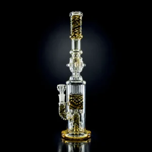 Waterpipe - 18in - Multi Chamber - Spiral Accents - Asst. Colors