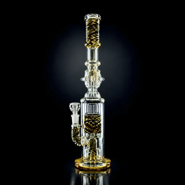 Waterpipe - 18in - Multi Chamber - Spiral Accents - Asst. Colors