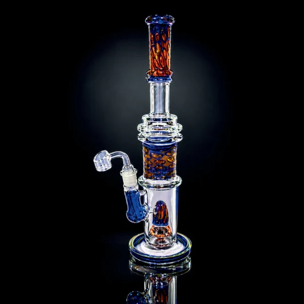 Waterpipe - 15in Tube Shift - Royal Blue And Gold
