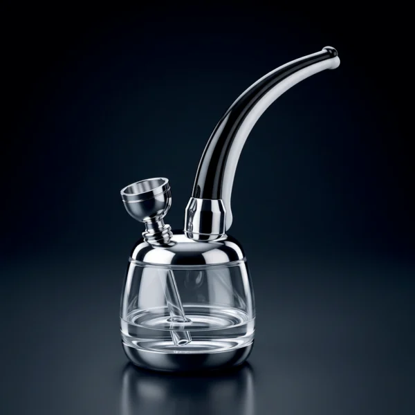 Waterpipe - ??in - Chrome Barrel Bubbler