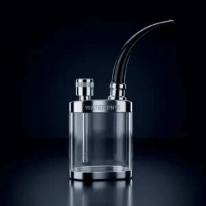 Waterpipe - ??in - Chrome Flask Bubbler