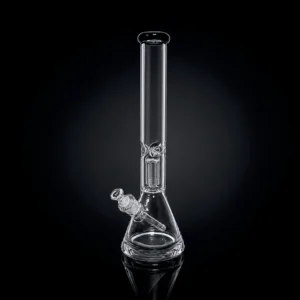 Waterpipe - 17.5in - Beaker Base - Tree Perc - Ice Pinch - Asst. Color Accents