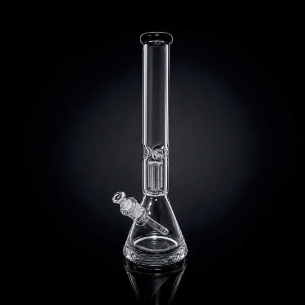 Waterpipe - 17.5in - Beaker Base - Tree Perc - Ice Pinch - Asst. Color Accents