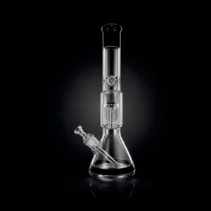 Waterpipe - 17.5in - Beaker Bace - Tree Perc - Ice Pinch - Asst. Color Accents