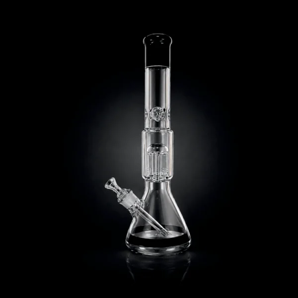 Waterpipe - 17.5in - Beaker Bace - Tree Perc - Ice Pinch - Asst. Color Accents